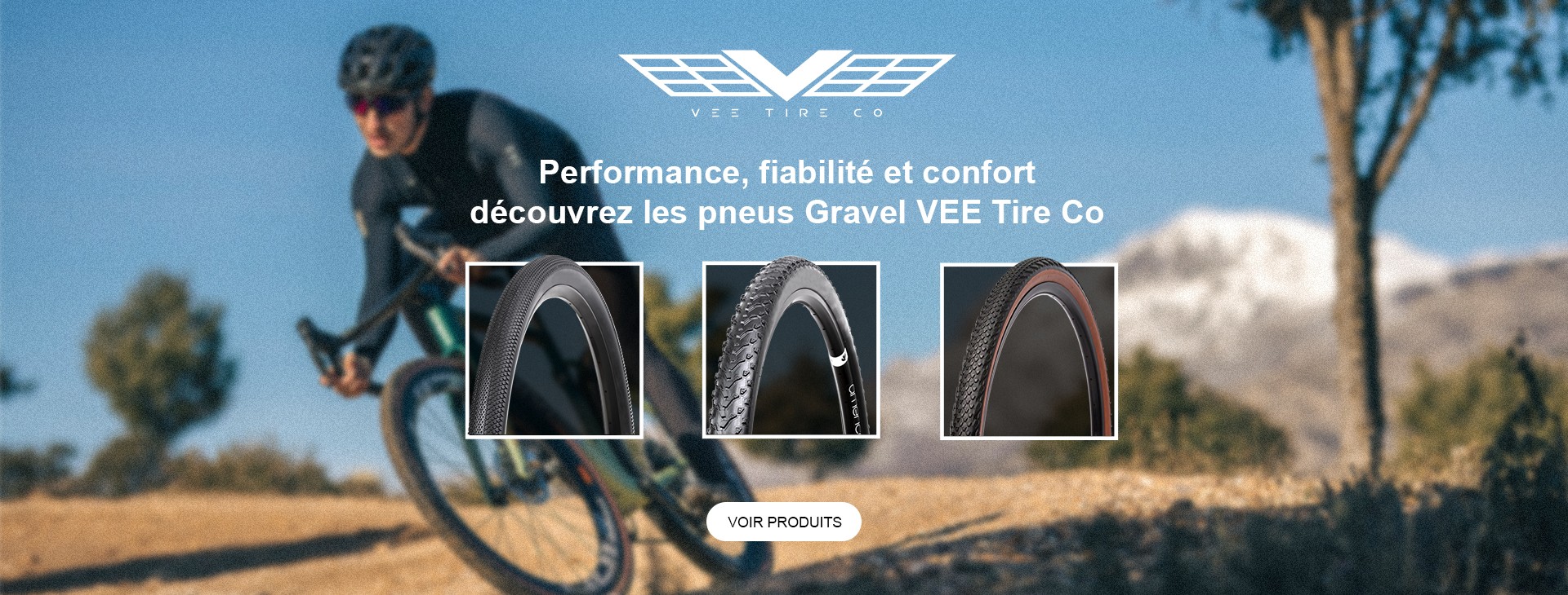 Gamme de pneus gravel VEE TIRE CO disponible maintenant